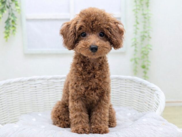 福島県のトイプードル(トイ) (アミーゴ会津若松店/2025年12月31日生まれ/男の子/レッド)の子犬の2枚目の画像