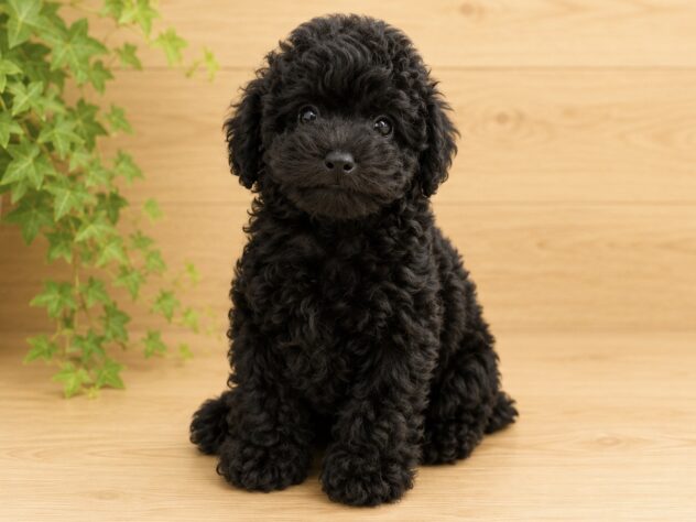 広島県のトイプードル(トイ) (アミーゴ東深津店/2026年5月18日生まれ/男の子/ブラック)の子犬の2枚目の画像