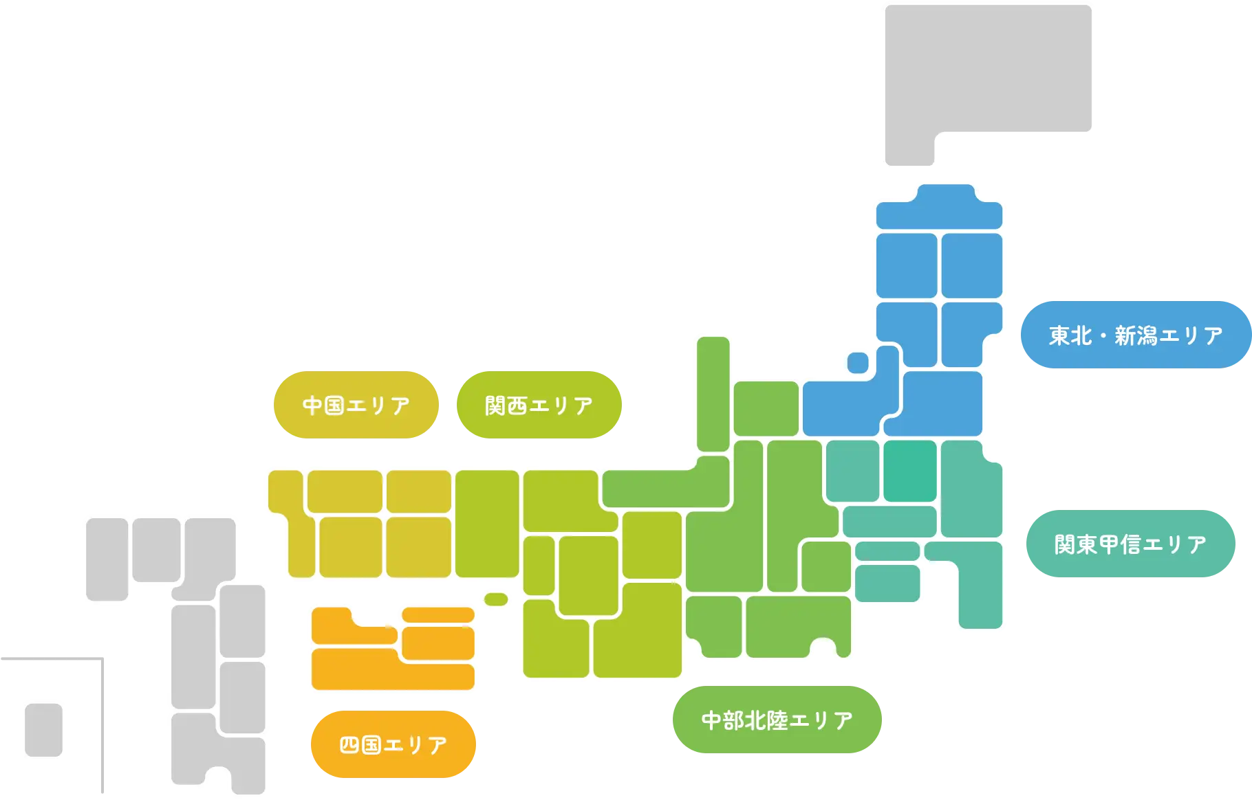 採用エリアの地図